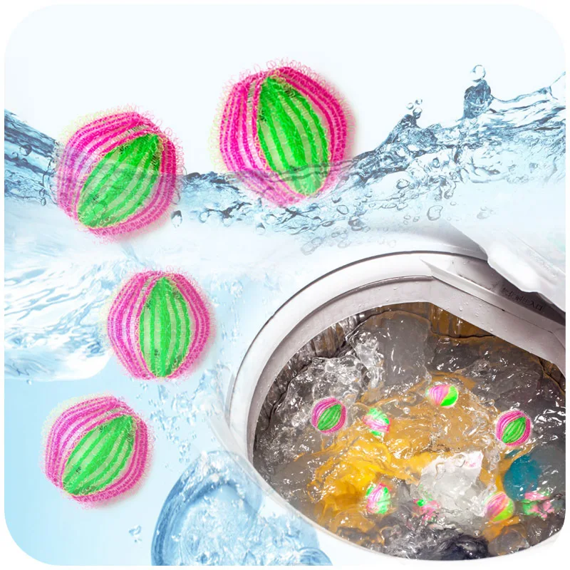 Eco-Friendly Magic Laundry Ball Clothes Personal Care Hair Ball Washing Machine Hair Removal Cleaning Ball For Home Random Color