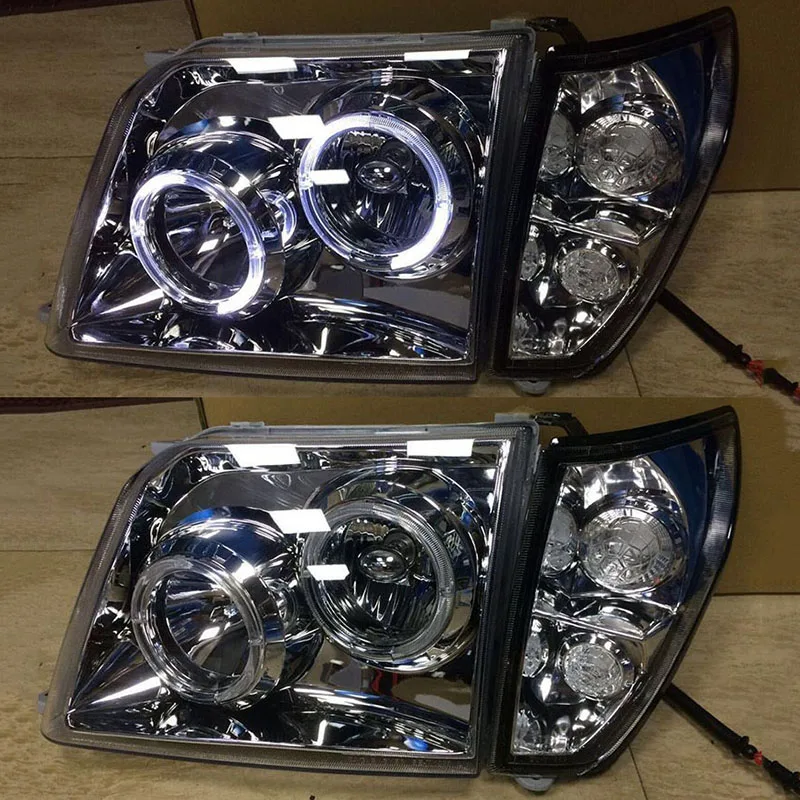 

For Toyota LAND CRUISER PRADO LC90 Fj90 2700 3400 1996-2002 2pcs/1Set LH + RH LED Headlights Headlamp