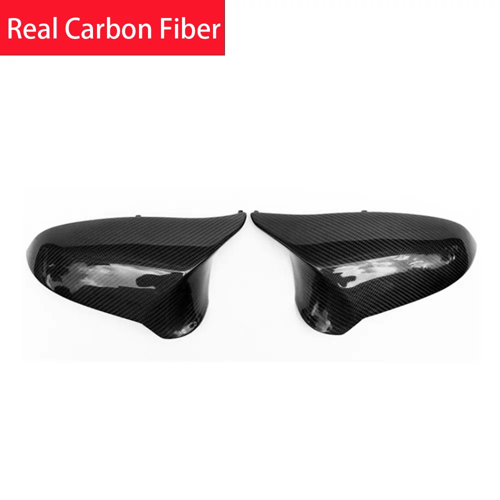 1 Pair Carbon Fiber Car Rear View Mirror Cover For BMW M3 F80 M4 F82 F83 Rearview Mirror Caps Replacement