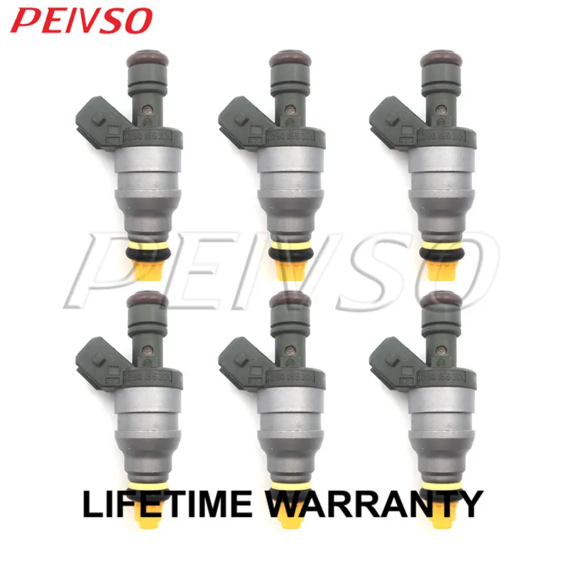 PEIVSO 6pcs 0280155209 0000787323 Fuel Injector For MERCEDES-BENZ SL320 S320 V320 E320 E280 2.2L 2.8L 3.2L 3.6L 1993-1997