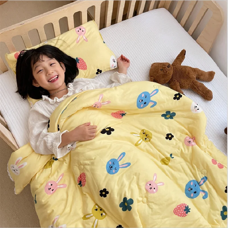 120*150cm 150*200cm Baby Warm Sleeping Quilt Blanket Autumn Winter Thick Bedding Quilt Plus Thick Winter Warm Sleeping Quilt