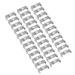 15/20/30/35pcs Lampholder Bracket T8 Clips Bracket Hanger for Integrated Tube Light Fixture, Nickel-plated Manganese Steel