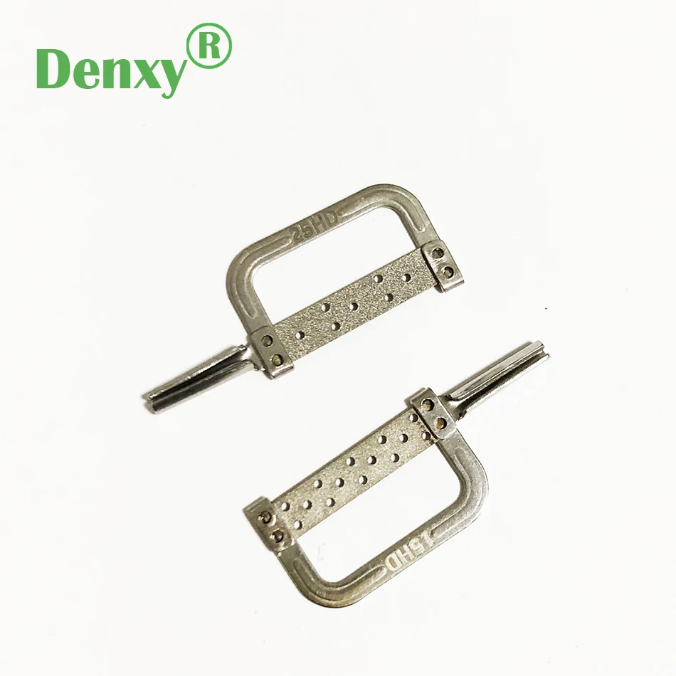 Denxy 1pc Interproximal Enamel Grinding Reduction Dental IPR Automatic Strips Burs Hole Double-Side Caliper Ruler Measurement