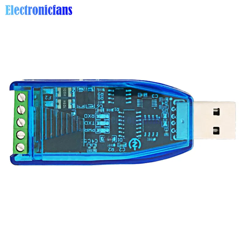 Isolated Industrial Grade USB to RS485 Communication Module 5V TVS Protection Short Circuit Protection Automatic Flow CH340E