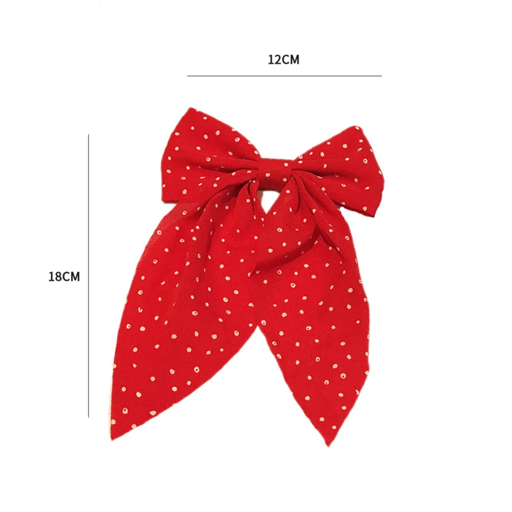 New Ribbon Bow With Clips Elegant Double Layer Bowknot Hairpins Hair Clip For Women Girls Hair Accessories