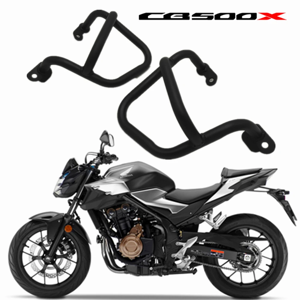 

For Honda CB500X CB500F Black Bumper Guards 2014-2015-2018-2019-2020 Motorcycle Engine Guard Engine Guard Crash Bar Protection