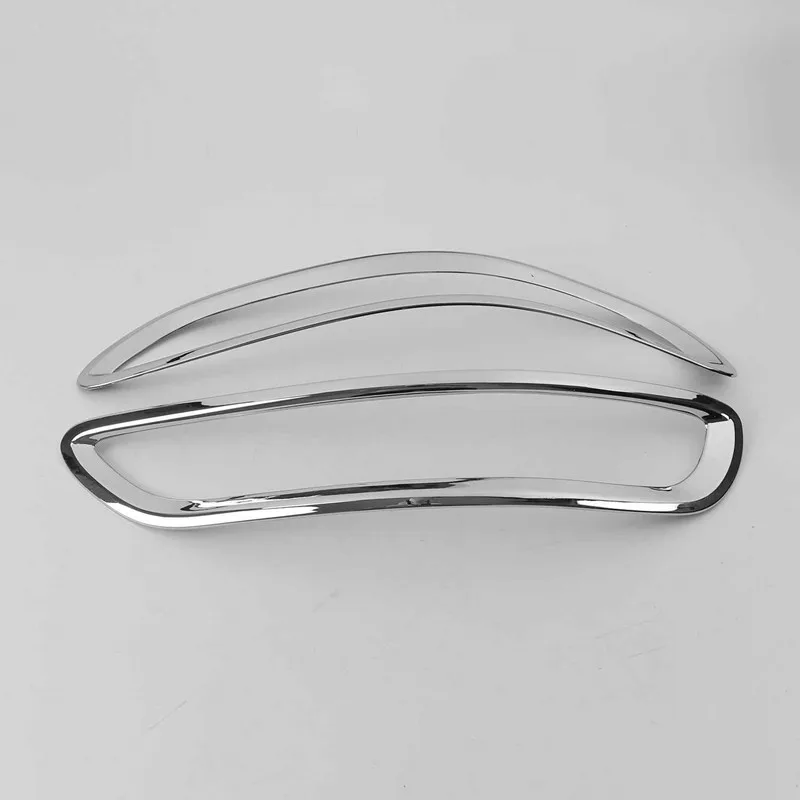 For KIA Sportage 4 QL KX5 2016 2017 2018 Car Rear Tail Fog Light Lamp Cover Trim Styling Sticker Accessories 2Pcs Chrome ABS