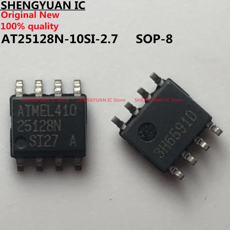 10Pcs/lot AT25128N-10SI-2.7 AT25128N 25128N 25128N-SI27 AT25128N-SI27 AT25128N-10SI SPI Serial EEPROMs quality 100% new