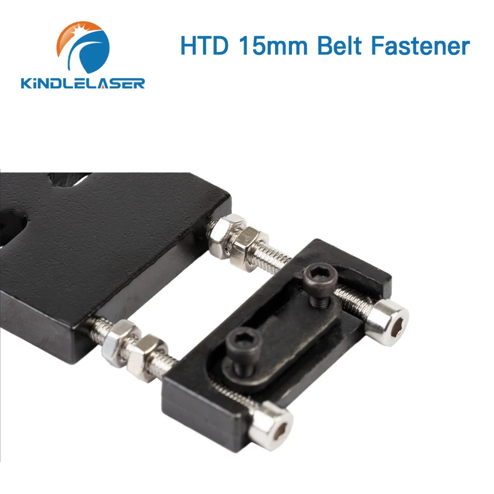 KINDLELASER Belt Fastener For Width 15MM Open-Ended Timing Belt Transmission Belts For X/Y Axis Hardware Tools Machine Parts