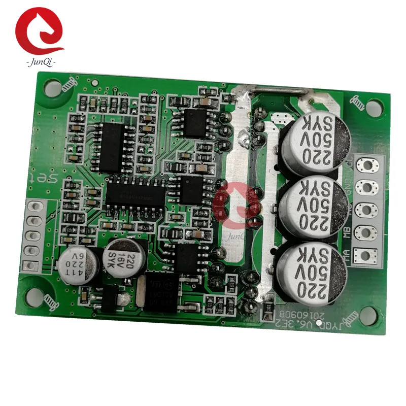 

JUYI JYQD_V6.3E2 DC Brushless Motor Drive Control Board No Hall 12V 24V 36V 500W DC 15A function demo board for sensorless motor