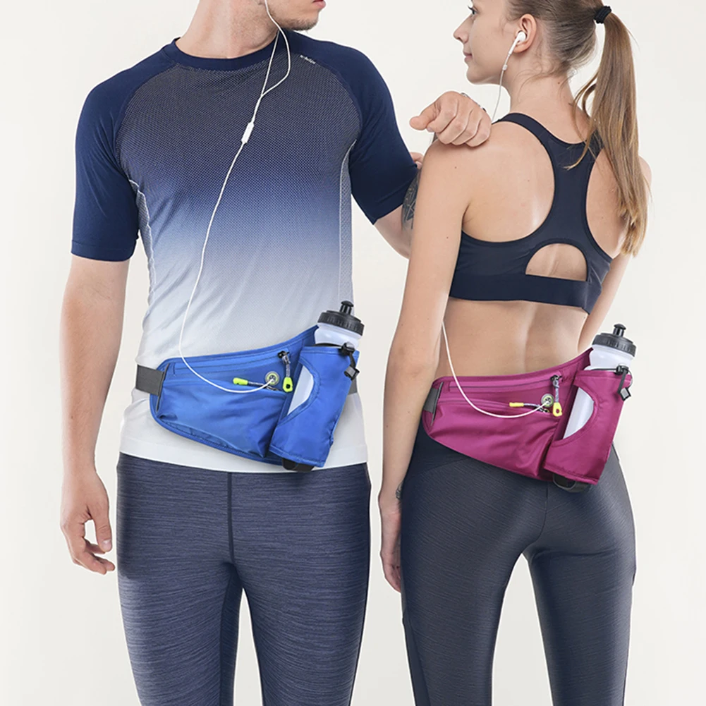 Running Waist Bags Water Bottle Holder Outdoor Camping Hiking Fitness Men Women Bicycle Cycling Belt Sports Fanny Packs