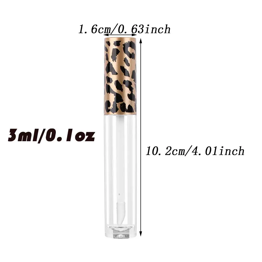 100pcs 3.5ml/0.12oz Mini Pale Mauve Lip Gloss Tubes Refillable Empty Lip Balm Bottles Clear Lipstick Tube Container