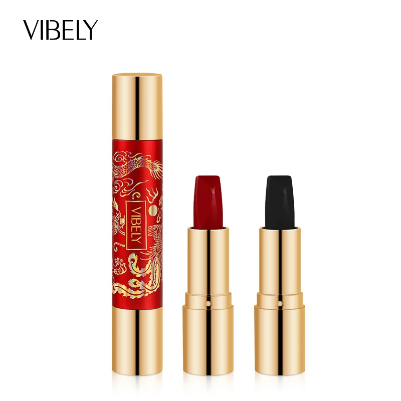 Double Head 6 Color Velvet Matte Lipstick Long lasting not fade Waterproof lipstick Lip Balm Sexy Lip Makeup Women Beauty Gift