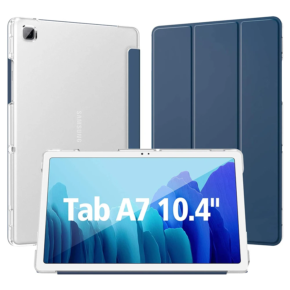 Funda-Samsung Galaxy Tablet Tab A7 10.4 2020 SM-T500/t505/t507,3つ折りサポート,自動スリープ終了/睡眠用レザーケース