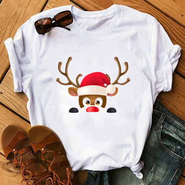 1PC Christmas Reindeer Family Matching Tshirt Mommy Daddy Daughter Son Funny Match T-shirt Clothes Mom Dad Kids Baby Outfit