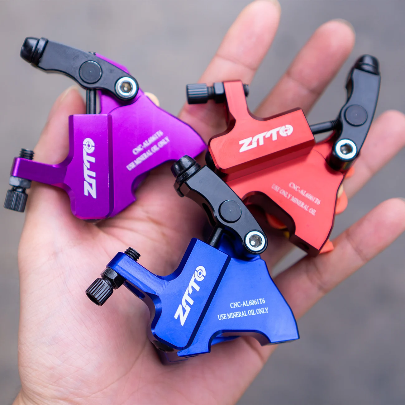 ZTTO Gravel Road Bike Disc Brake Hydraulic Flat Mount CX Rotor Brake Caliper CNC Bicycle Mechanical Wire Pull Metal Pads 105