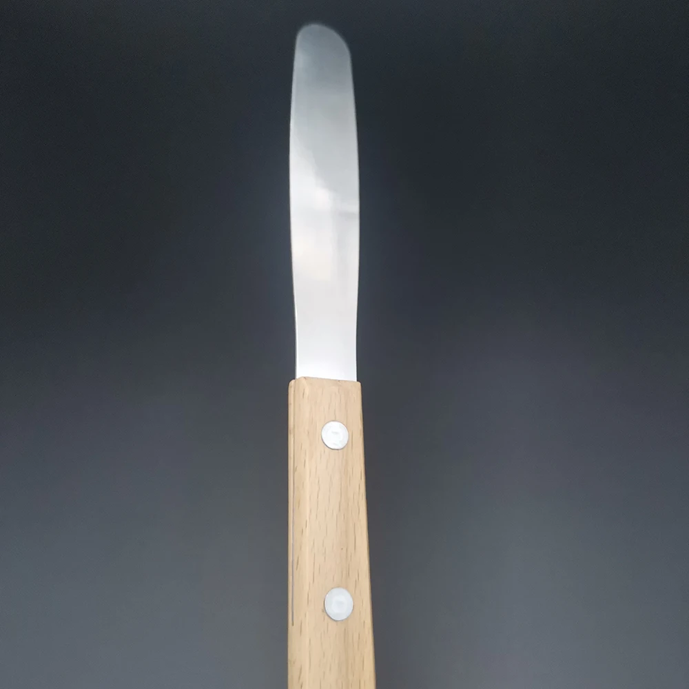 Dental Material Wood Handle Plaster Knife For Palette And Knife Stirring Knife