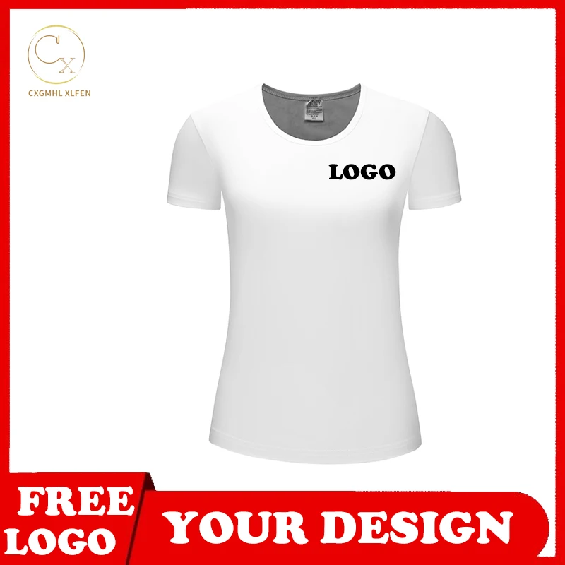 

Fashion New Product High-end Modal Material White T-shirt Ladies High-end Customized Logo Printing Brand Text