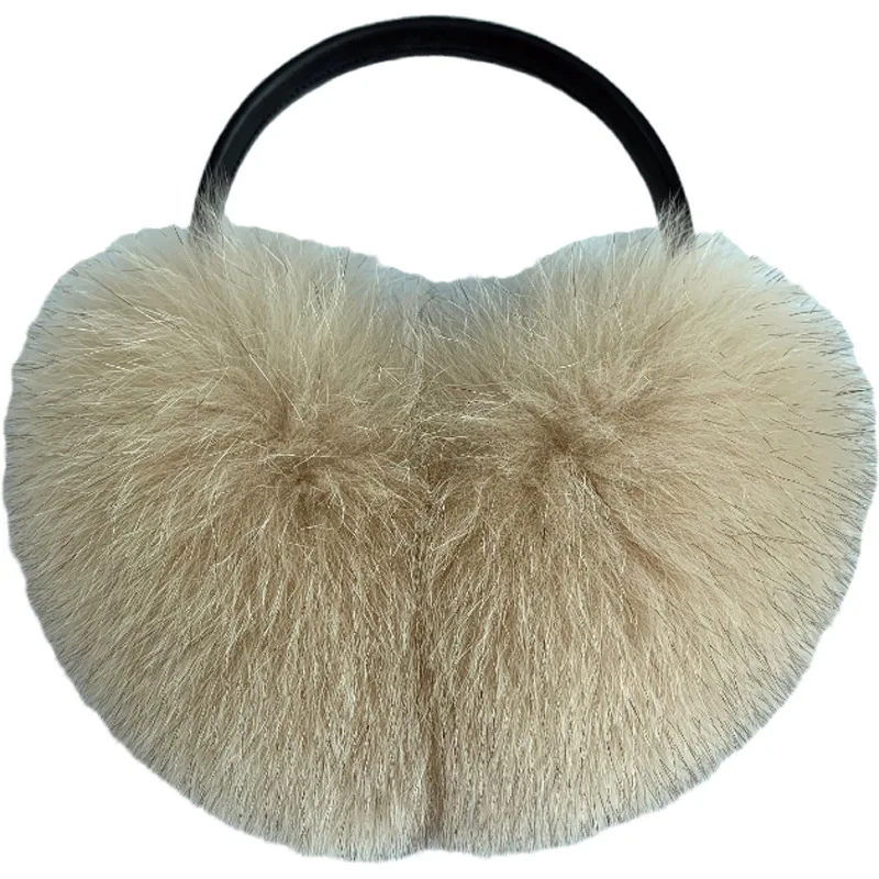 Fox Fur Earmuff Women\'s Winter Fur Ear Protection Antifreeze Earmuffs Winter Ear Warmers Ear Mask