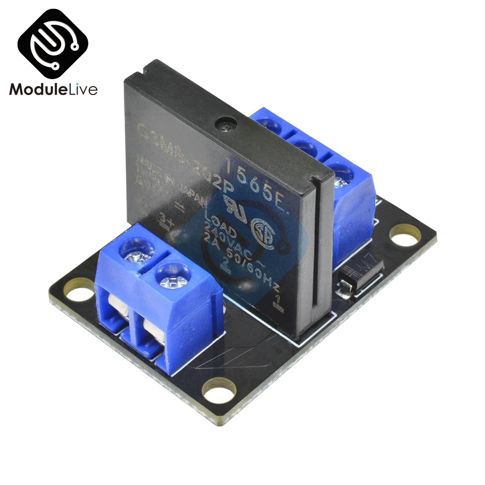 

G3MB-202P 5V DC 1 Channel Solid-State Relay Board Module For Arduino High Level Fuse For Arduino SSR G3MB-202P