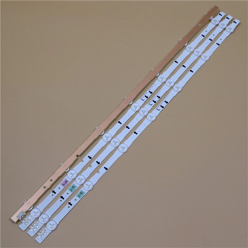 645mm TV LED Light Bars For Samsung UE32H5500AK UE32H5500AS UE32H5500AW UE32H5500AY Backlight Strip Kit 7 LED Lamps Lens 4 Bands