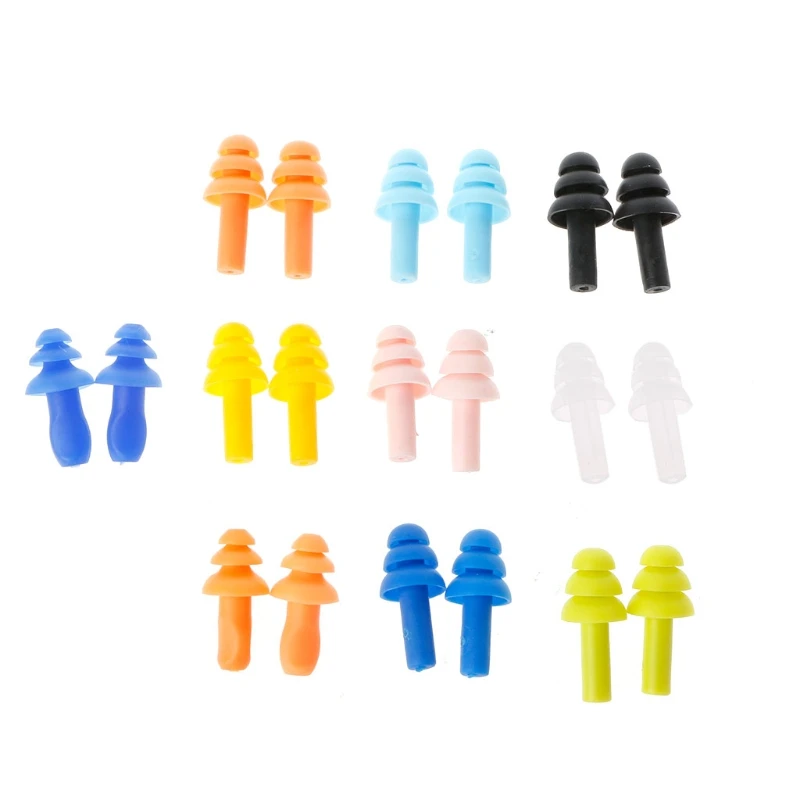 2pcs Silicone Ear Plugs Anti Noise Snore Earplugs Comfortable for study Sleep Au04 21 Dropshipping