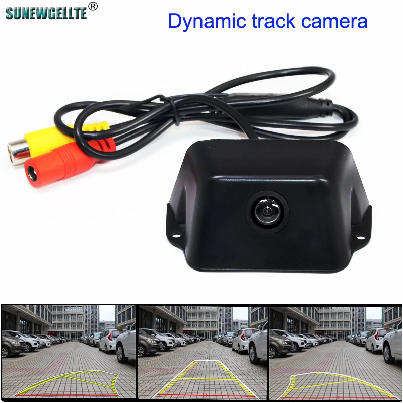 

4089T HD Dynamic Trajectory Parking Line Car Reverse Rear View Camera For Hyundai Kia Night Vision Waterproof