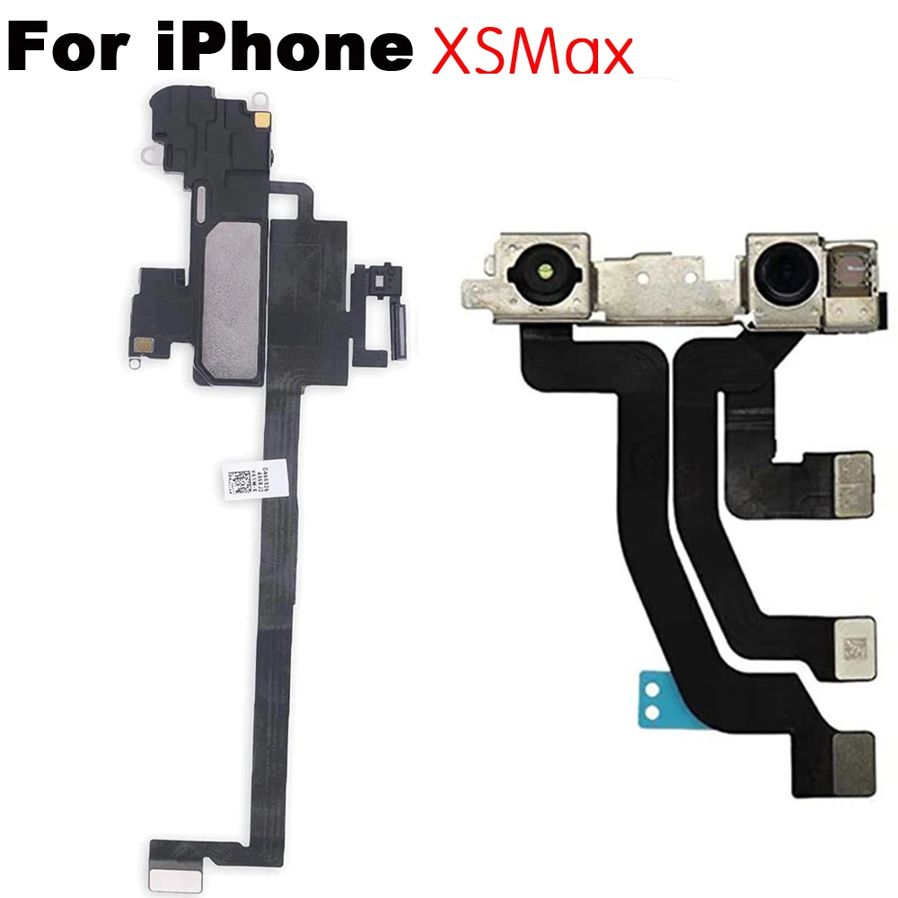 Ear Speaker With Microphone Flex For iPhone X XR XS Max Front Camera With Sensor Flex Cable NO Face ID