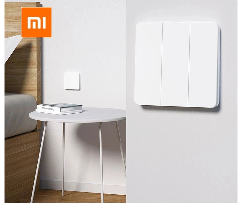 Xiaomi Mijia Smart Switch Wall Switch Single/Double Open Dual Control Switch 2 Modes Switch Over Intelligent Lamp Lights Switch