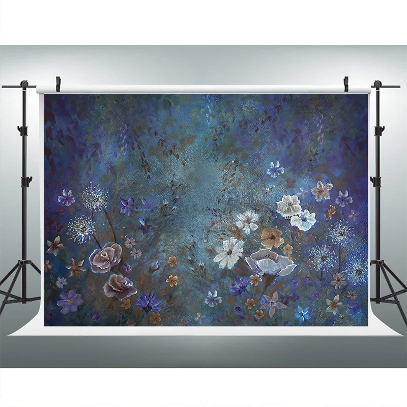 Tema floral crianças aniversário fotografia fundo floral retrato recém-nascido chá de bebê pano de fundo photocall adereços photoshoot