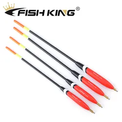 FISH KING 4pcs/pack Barguzinsky Fir Float 1.2+2.0g/1.5+1.5g/2.0+2.0g/2.5+3.0g Balsa Bobber Cork Vertiacl Buoy Carp Fishing Float