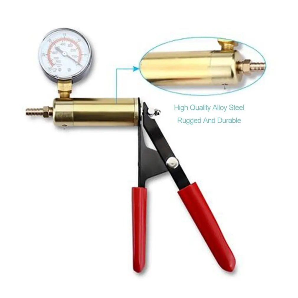 Hand Held Vacuum Pump Tester Set And Brake Bleeder Kit Car Motorbike Self Vacuum Pump Screw Adapter With Vacuum Gauge