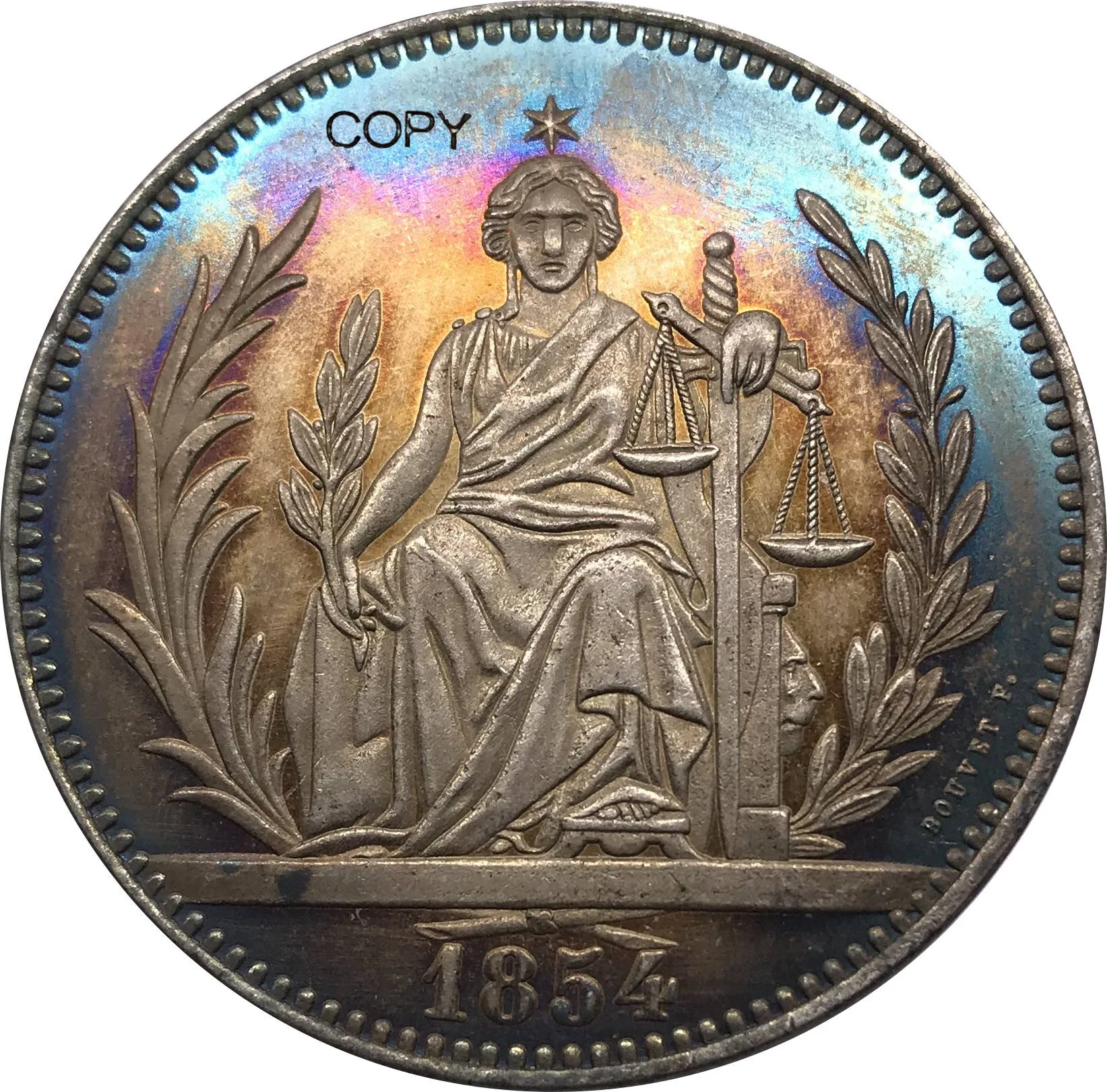 عملة طبق الأصل قابلة للتحصيل ، عملات نسخ قابلة للتحصيل ، تذكار فضي مطلي ، 10 ريالات ،