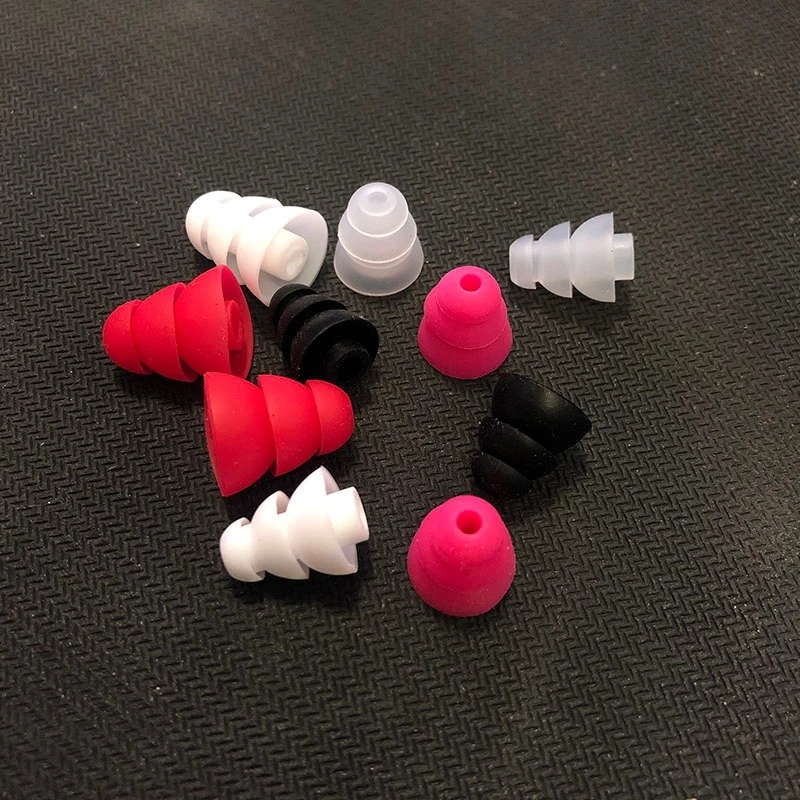 Silicone Earphone Case In-Ear Covers Cap Replacement Earbud Bud Tips Earbuds eartips Earplug Three Layer Ear pads cushion