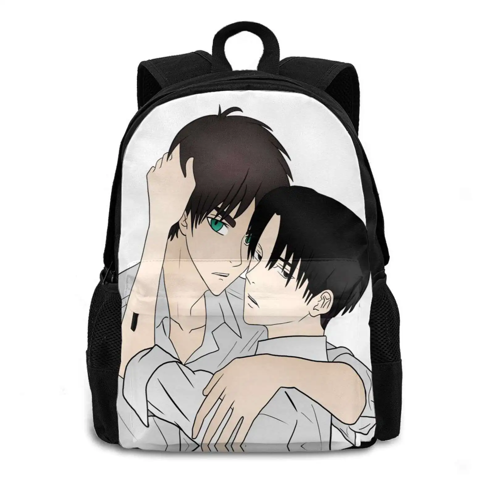 Ereri School Bags Travel Laptop Backpack Ereri Anime Eren Levi Yaeger Erern Eren Yaeger Rivaille Rivaille Ackerman Aot Snk