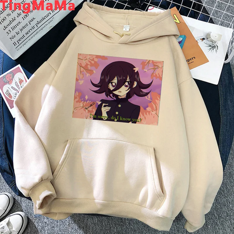 Danganronpa Nagito Komaeda Ouma Kokichi hoodies male anime Ulzzang male clothing graphic printed