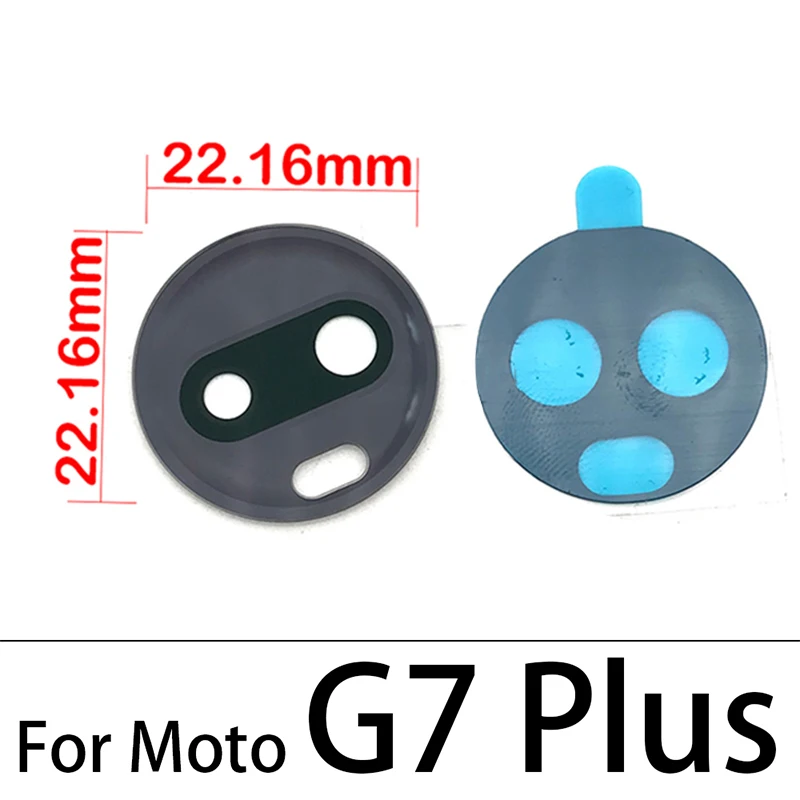 50Pcs，NEW Back Rear Camera Glass Lens With Adhesive Sticker For Moto G5 G5S G6 G7 G8 Plus Play Power G8 Power Lite