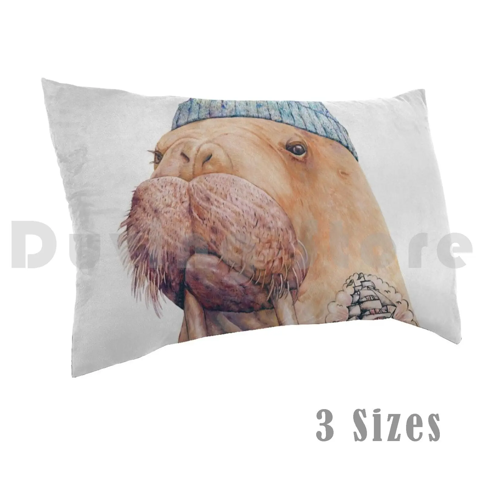 

Tattooed Walrus Pillow Case Printed 50x75 Walrus Tattoo Tattoo Flash Tattooed Sea Animals Sailor Fisherman