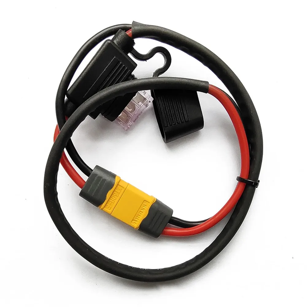 Ebike Lithium Battery Power Cable 14AWG Discharge Wire High Temperature Resistance Controller Fuse Silicone Power Cord