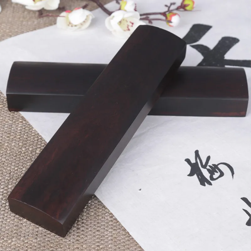 Solid Wood Paperweights Chinese Calligraphy Painting Special Paperweights Classical Carving Crafts Brush Writing PaperWeights