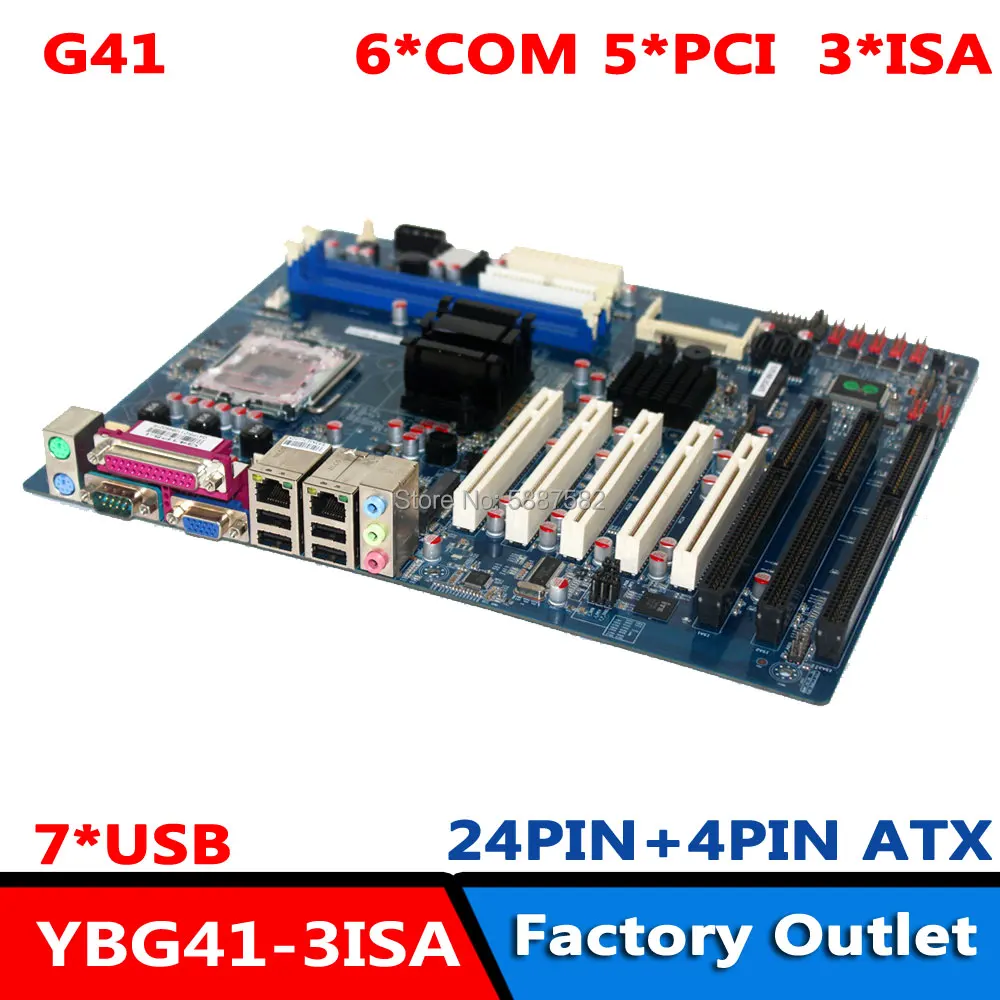 

Материнская плата G41 Chipset ddr3 ISA со слотом 5PCI 3ISA