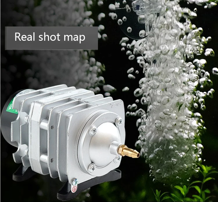 Hailea ACO-208 ACO-308 ACO-318 Electromagnetic Air Compressor Portable Koi Fish Tank Bubble Aquarium Air Pump Pond Aerator