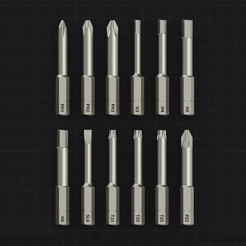 HOTO-Smart Chave De Fenda Sem Fio, Bateria De Lítio Recarregável, Chave De Fenda De Poder, S2 Aço 12 Bit Set, Embalagem Do Presente, 3.6V