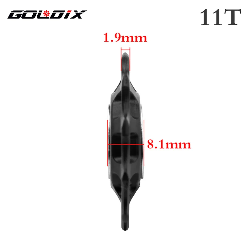 GOLDIX Bicycle Pulley 11T 12T 13T 14T 16T 17T Rear Derailleur Pulley Road Bike Jockey 7-12 Speed Guide Wheel for Shimano SRAM