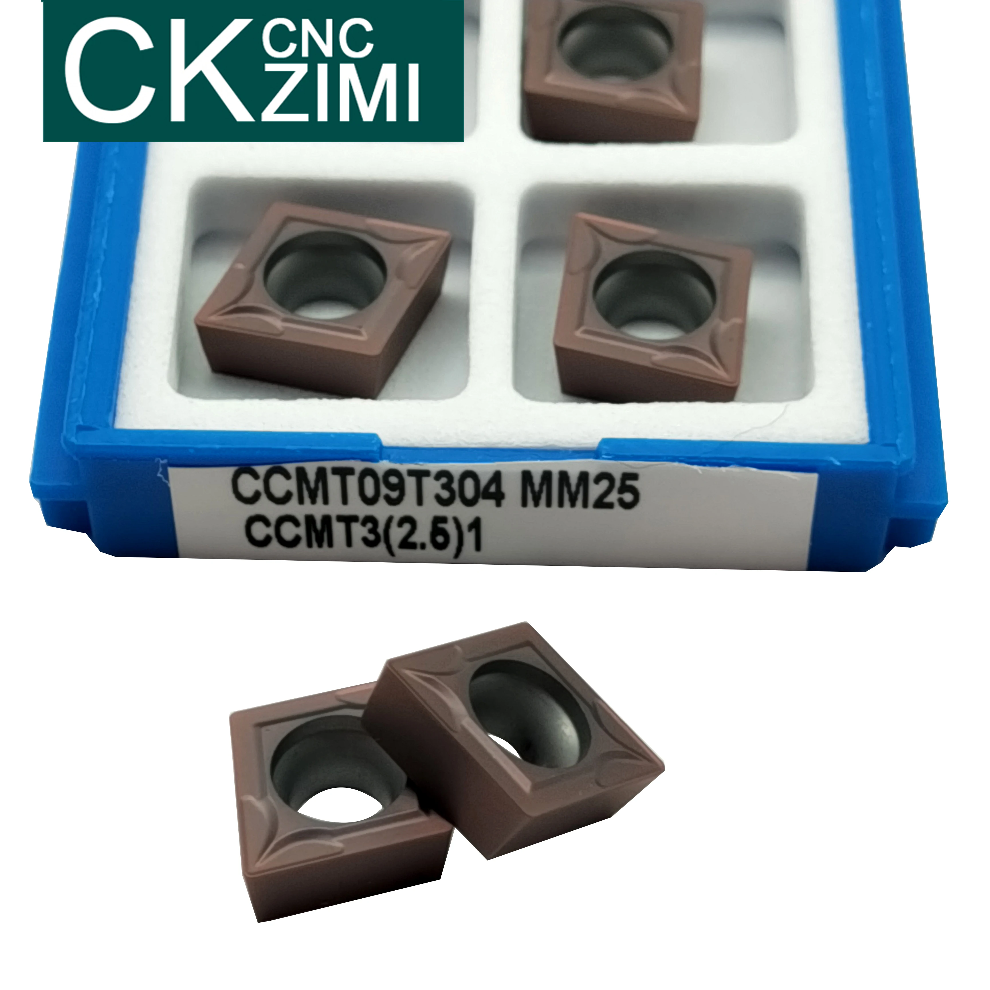 10 Chiếc CCMT09T304 CCMT32.51carbide Chèn Nội Bộ Dụng Cụ Xoay Mặt Cấp Cối Xay Tiện Dụng Cụ CCMT Dao Phay CNC Công Cụ
