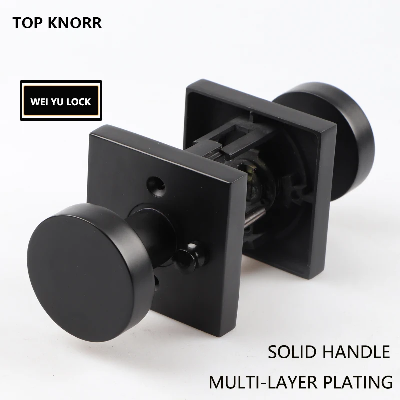 Domestic Interior Door Lock Bathroom Lock Wooden Door Lock Black Gold Passage Toilet Universal Toilet Lock Toilet Bathroom Lock