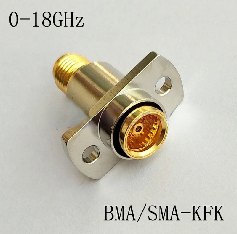 SMA-BMA-KKF RF موصل 18 جرام العائمة مرنة أعمى محول القابس BMA أنثى إلى SMA أنثى تحويل