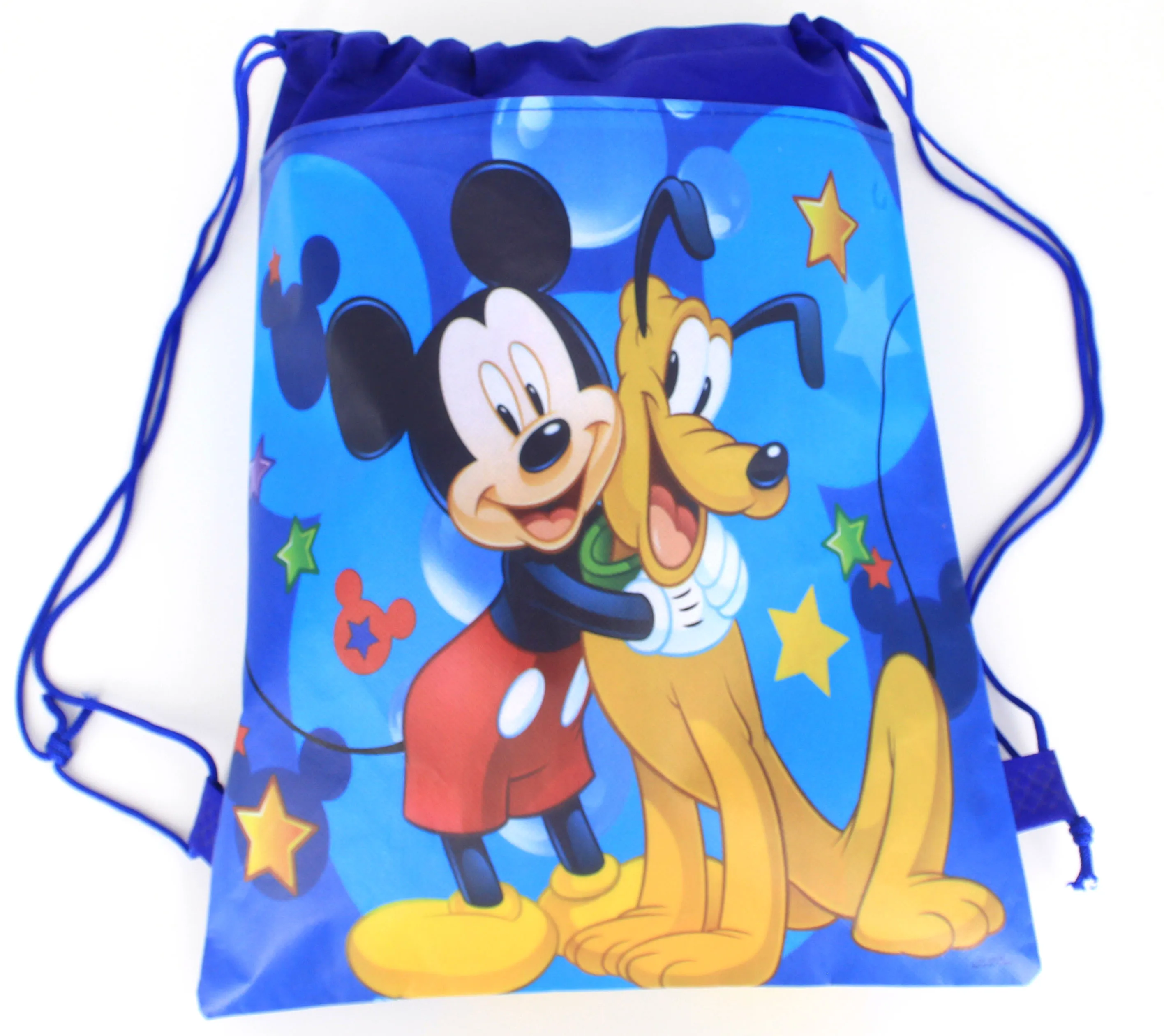 New Disney Mickey Minnie Mouse Non-woven Drawstring Backpack Gift Bag Storage Bag Kids Boy Girl favor school bags Party Supplies