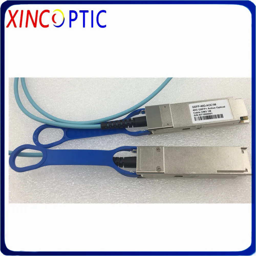 Free Shipping 40G QSFP+ to 4*10SFP+ AOC 2M Cable, 40Gbps OM3 OM4 2 Meters MPO SFP Module AOC Active Optic Fiber Cable