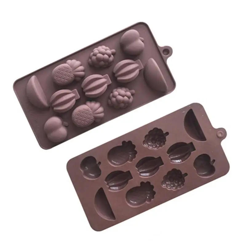 Fruit Shaped Silicone Mold 11-Cavities Cake Decorating Baking Cake Fondant Chocolate Jelly Candy Tool DIY Molds Kitchen Tool